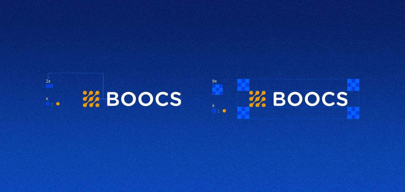 BOOCS logo clear-space construction