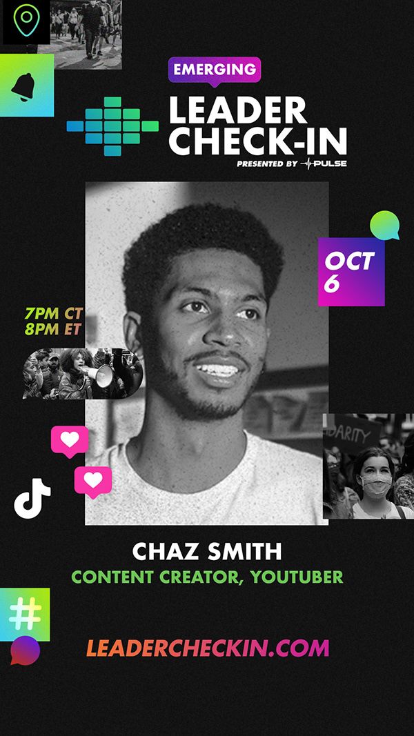 Speaker poster — Chaz Smith, content creator and YouTuber