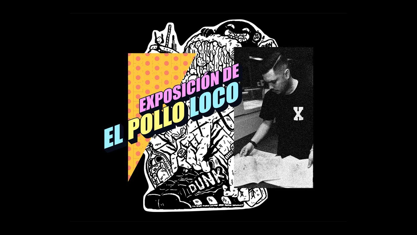 Poster for the Exposición de El Pollo Loco event
