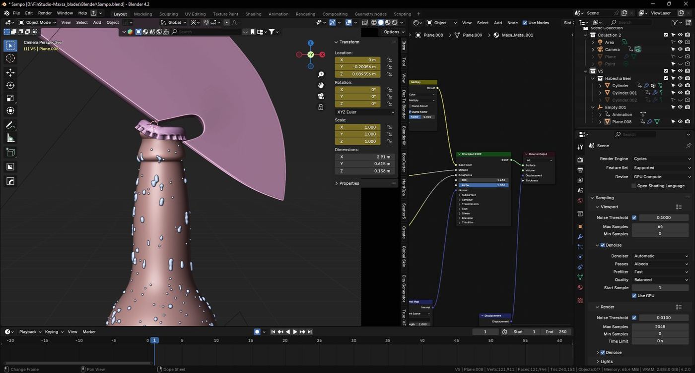 High-quality 3D renders, so every refined detail of the blade reads crisp and real.