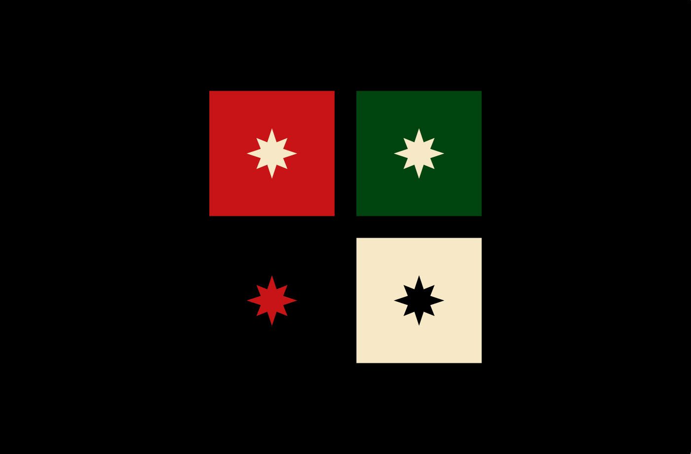 The Revoluciones star mark in red, green, cream and black