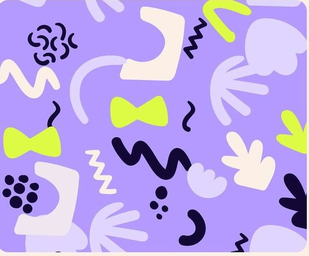 Tasko doodle pattern on purple