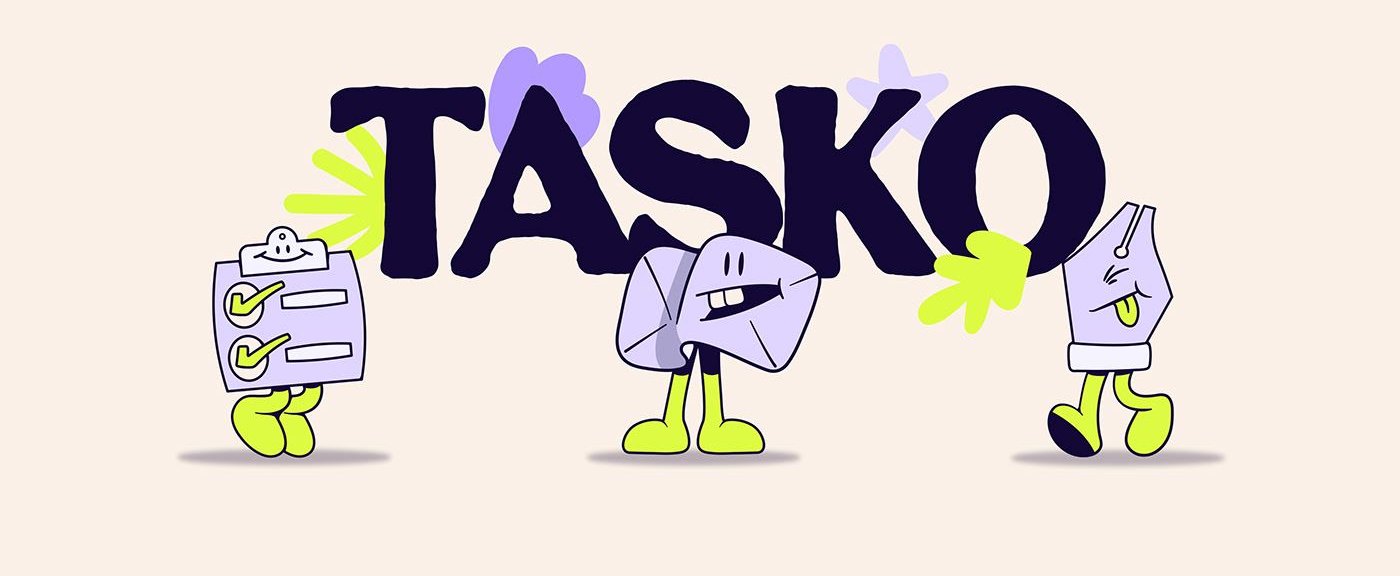 Tasko comes together as an active, friendly and easy-to-engage brand.