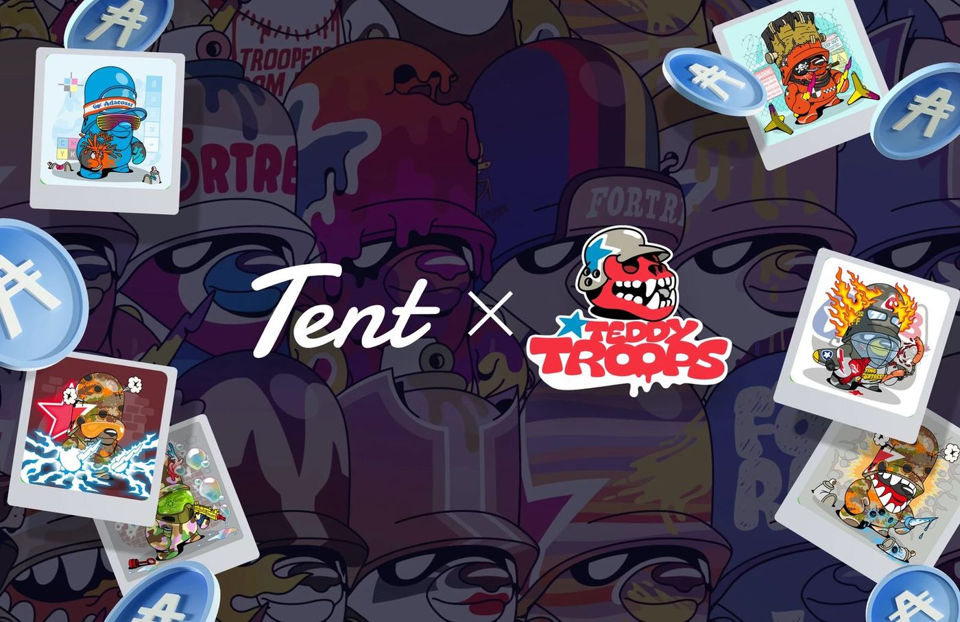 Tent × Teddy Troops key visual